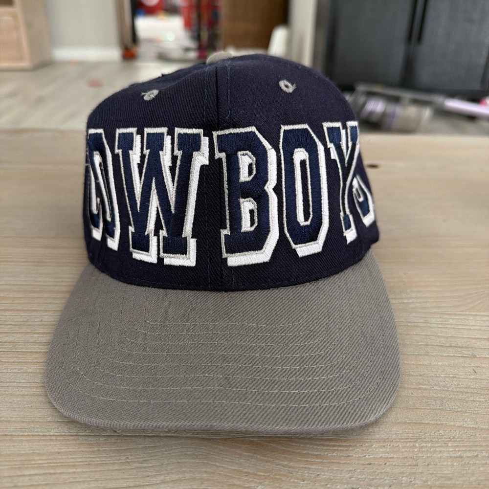 Vintage 90s Dallas Cowboys NFL Spell Out Snapback Hat Big Letters  Clutch